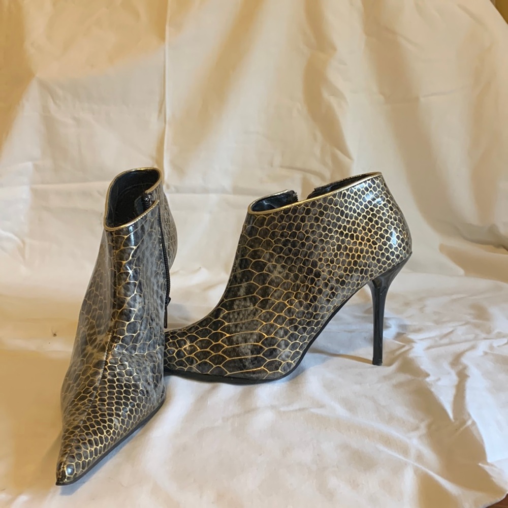 Snake print ankle boots size 6